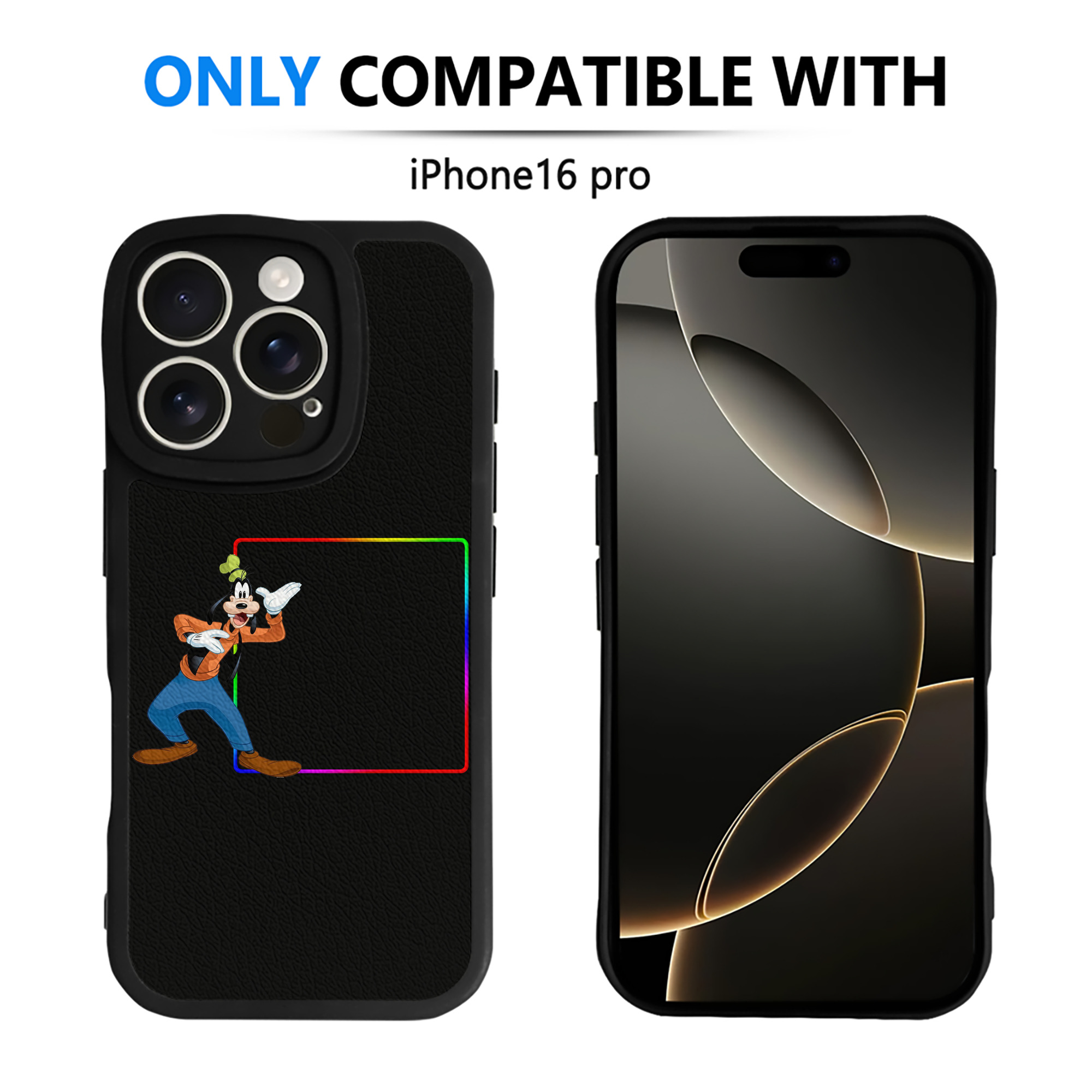 （画像用） ミッキーマウス Mickey Mouse 【iPhone 16シリーズ対応】シリコンスマホケース（レザー調） 材質：シリコン